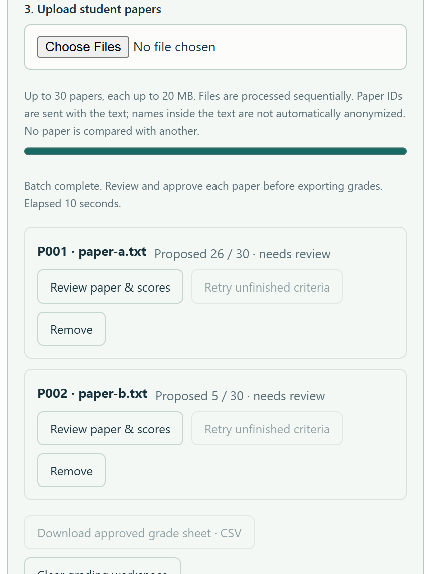 AI-assisted assignment and rubric grading | Evolve AI Institute